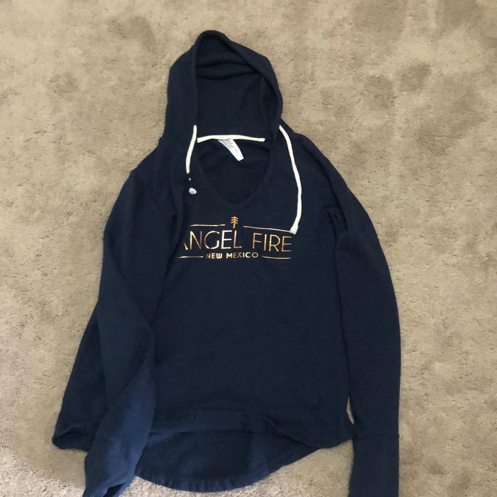 V-neck hoodie from angel-fire New Mexico